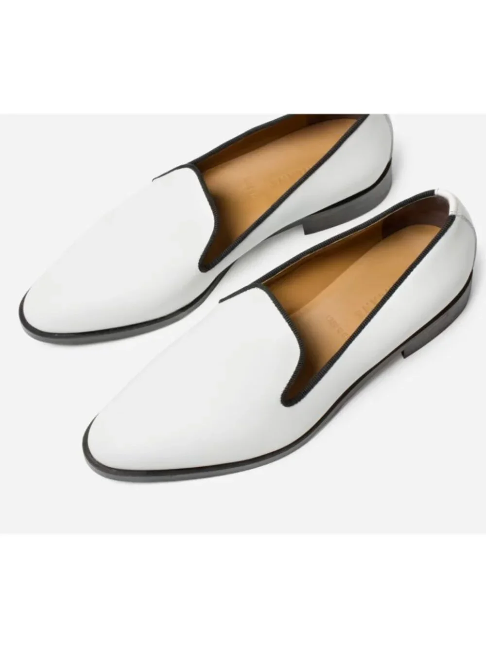 Everlane Women's The Modern Smoking White Loafer sz 9.5